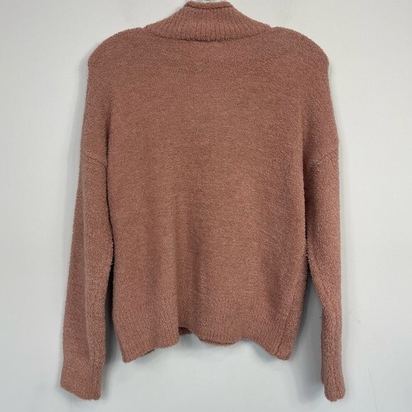 NWT If It Were Me Cozy Sherpa Fuzzy Crop Boxy Drop Shoulder Loungewear Sweater M - Picture 4 of 11